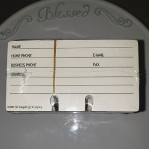Longaberger Address Rolodex Cards. Sealed in original package.